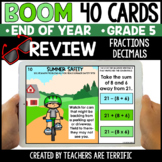 End of Year Review Boom Cards Grade 5 - Digital