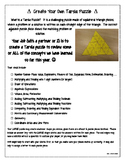 End of Year Review, Create Your Own Tarsia Puzzle