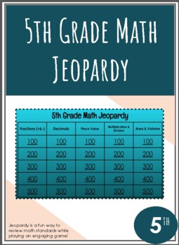 End of Year Review- Math Review Jeopardy by Daisy's Mile High Teaching