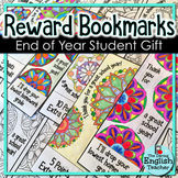 End of Year Reward Coloring Bookmarks for Secondary Students