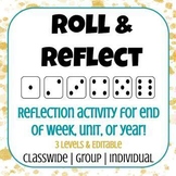 End of Year Roll & Reflect | Editable 