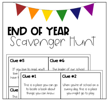 Preview of End of Year Scavenger Hunt