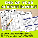 Preview of End of Year Science Activities Bundle for High School or Middle School