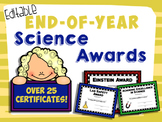 End of Year Science Awards {25 Fully Editable Certificates