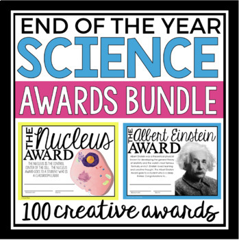 Preview of End of Year Science Awards Bundle