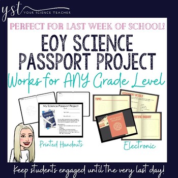 Preview of End of Year Science Passport Project - Perfect for ANY Grade!