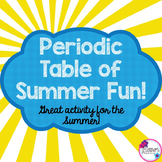 End of Year Science: Periodic Table End of Year Activity