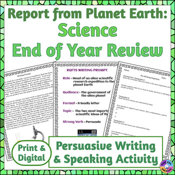 Preview of End of Year Science Review – Persuasive Letter Writing and Speaking Fun Activity