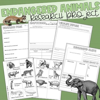Preview of End of Year Science Research Project- Endangered Animals