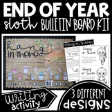 End of Year Sloth Bulletin Board Kit or Door Decor Countdown