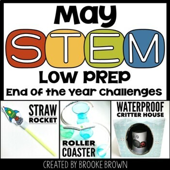 Preview of End of the Year and Summer STEM Challenges & Activities - Roller Coaster BUNDLE