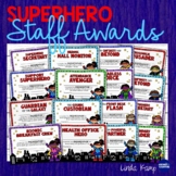 End of Year Staff Awards, Banner & Gifts - Superhero Theme