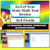 End of Year State Test *3rd Grade* Math Review Interactive