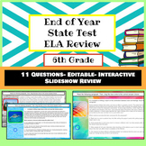 End of Year- State Test *6th Grade ELA* Reading Review *Ed