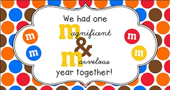 Hope You Have a M&M {Marvelous & Magnificent} Year! :: Back to School  Classroom Favor Treats :: 