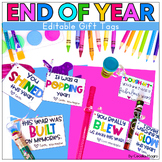 End of the Year Gift Tags for Students Editable End of Year Gifts