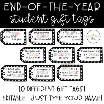 Easy and Inexpensive End of the Year Student Gifts - I Love 1st Grade