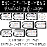 End-of-Year Student Gifts:  10 Different Gift Tags!