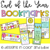 End of Year Student Gifts May/June Bookmarks Summer Gift Tags