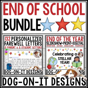 Preview of End of Year Student Letters from Teacher to Student and Memory Book Bundle