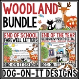 End of Year Student Letters Slideshow Woodland Theme Print