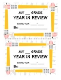 End of Year Student Memory Book for 3rd Grade