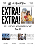 End of Year Student Newsletter Editable Canva Template Link