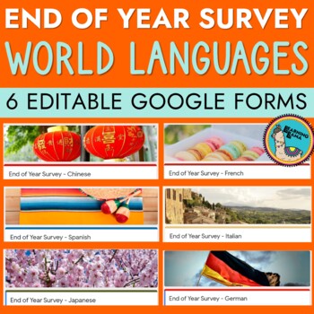 Preview of End of Year Student Survey for World Languages