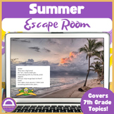 7th Grade Math End of Year Activity Summer Review | Digita