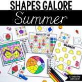 End of Year | Summer Activities | 2D Shapes and Games