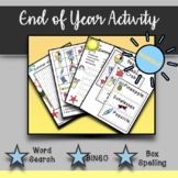 End of Year Summer Activities BUNDLE | Word Search | Spell