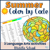 End of Year / Summer Activities for Middle School - Color 