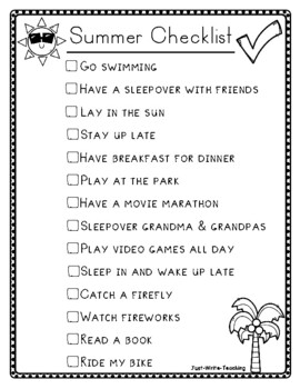 The End of Summer Checklist