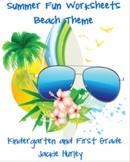 End of Year: Summer Fun Worksheets - Beach Theme - End of School