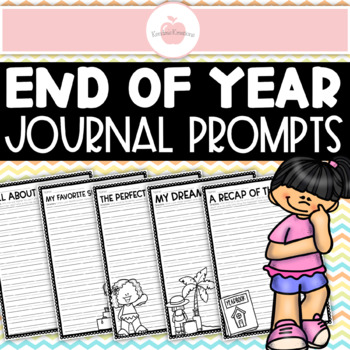 Preview of End of Year Summer Journal Prompt Pages