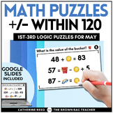End of Year Summer Math Logic Puzzles: Adding & Subtractin