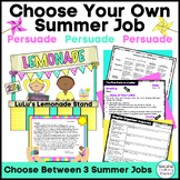End of Year Summer Persuasive Writing Activity, Choose You