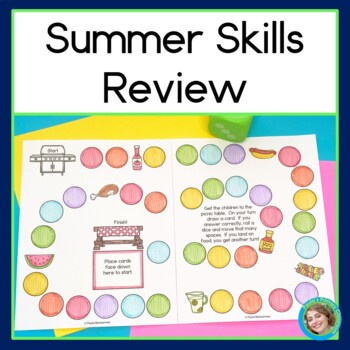 Preview of End of Year | Summer Review Packet | Summer Slide | Kindergarten 1st 2nd grade