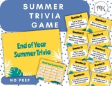 End of Year Summer Trivia Game Google Slides *NO PREP