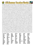 End of Year - Summer Vacation Word Search