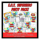 End of Year Superhero Party Pack