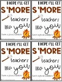 End of Year Teacher Gift Printable Tags - S'mores