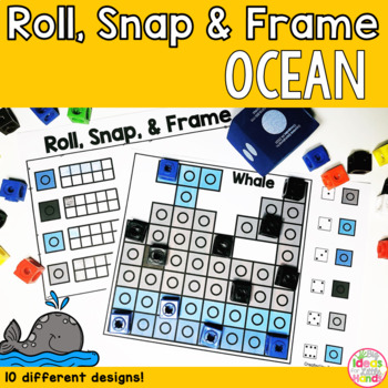 Preview of End of Year - Ten Frames Activities and Games | Ocean Animals