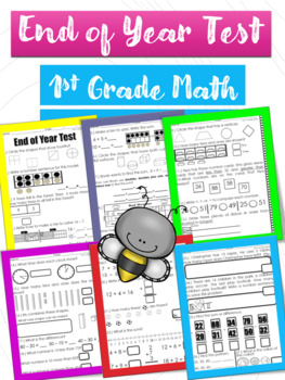 Preview of End of Year Test | "Go Math Review" First Grade