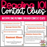 Reading Introduction to Making Meaning Context Clues Guided Notes