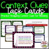 Reading Interpreting Context Clues Practice Task Cards NO 