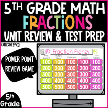 Preview of End of Year Test Prep | Fractions 5th Grade
