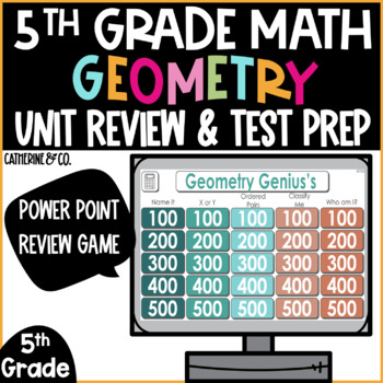 Preview of End of Year Test Prep | Geometry 5th Grade 