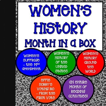 Preview of Nonfiction Reading March Women's History Month Bundle Sequence NO PREP Practice