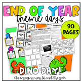 End of Year Theme Days: DINO DAY ACTIVITY PACK (Great for 
